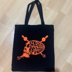 Generation Records cloth tote bag. NYC.   Represent your vinyl love